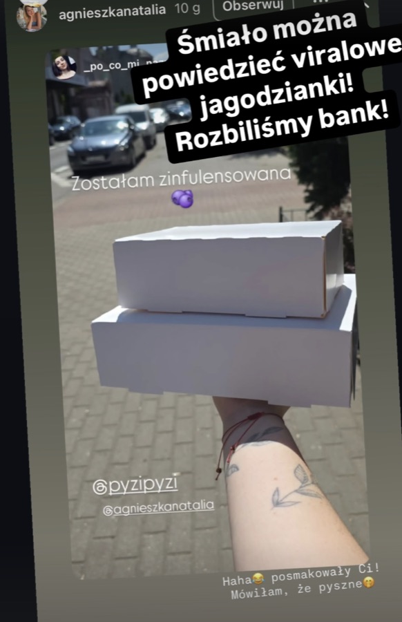 Relacje klientów o jagodziankach PyziPyzi
